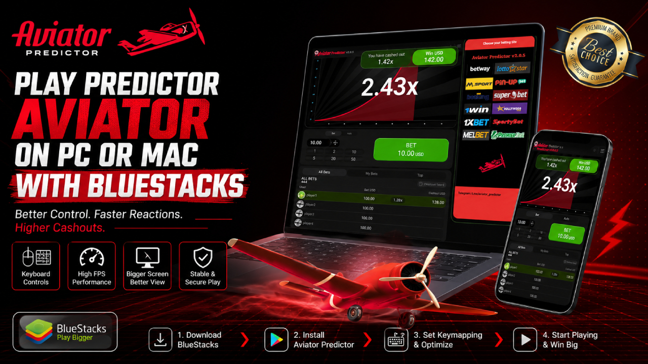 predictor aviator pc mac bluestacks